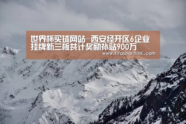 世界杯买球网站-西安经开区6企业挂牌新三板共计奖励补贴900万(图2) 世界杯投注