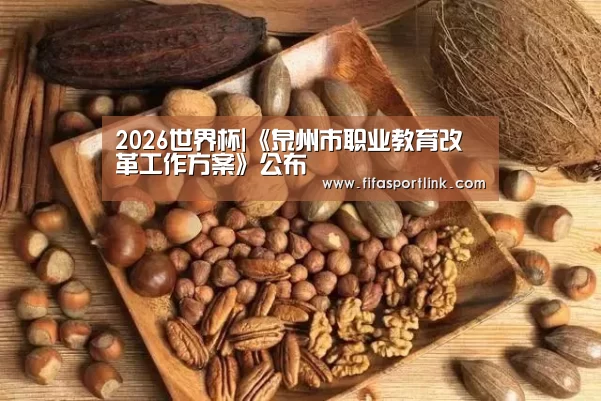 2026世界杯|《泉州市职业教育改革工作方案》公布(图4) 2026世界杯